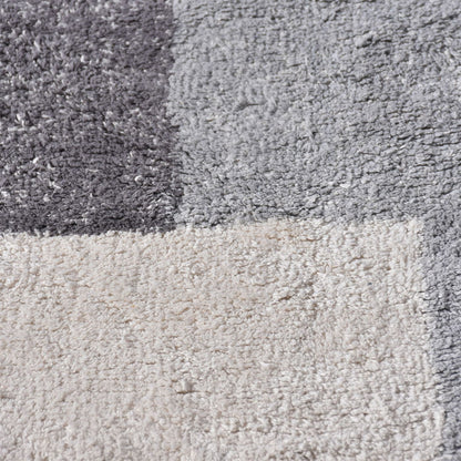 Area Rug, Bedroom Rug, Living Room Rug, Living Area Rug, Indian Rug, Office Carpet, Office Rug, Shop Rug Online, Cotton, Natural White, Grey, Bm Sn, All Cut, abstract