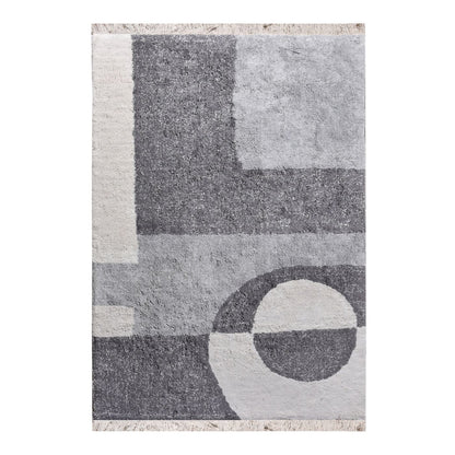 Area Rug, Bedroom Rug, Living Room Rug, Living Area Rug, Indian Rug, Office Carpet, Office Rug, Shop Rug Online, Cotton, Natural White, Grey, Bm Sn, All Cut, abstract