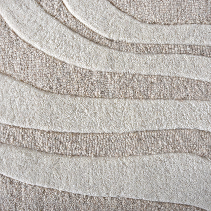 MAJESTA RUG - WOOL - HAND TUFTED - LIGHT BEIGE/IVORY