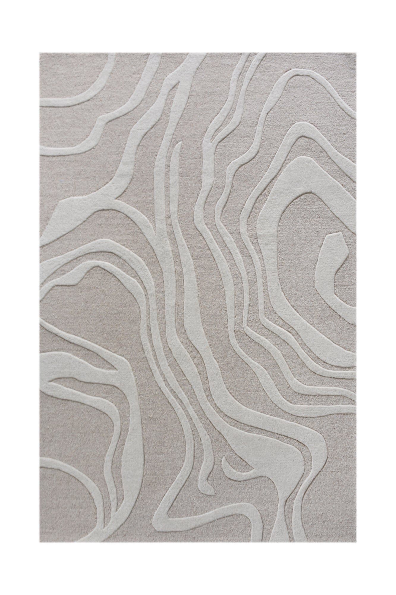 MAJESTA RUG - WOOL - HAND TUFTED - LIGHT BEIGE/IVORY