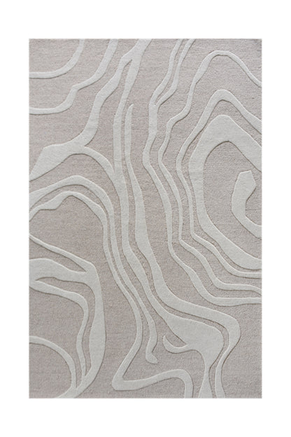 MAJESTA RUG - WOOL - HAND TUFTED - LIGHT BEIGE/IVORY