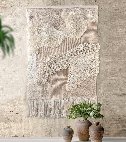 MARMELOS WALL HANGING - WOOL -IVORY