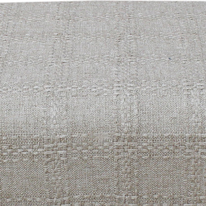 Marsan Bench, Linen, Viscose, Beige, Hand woven, Flat Weave