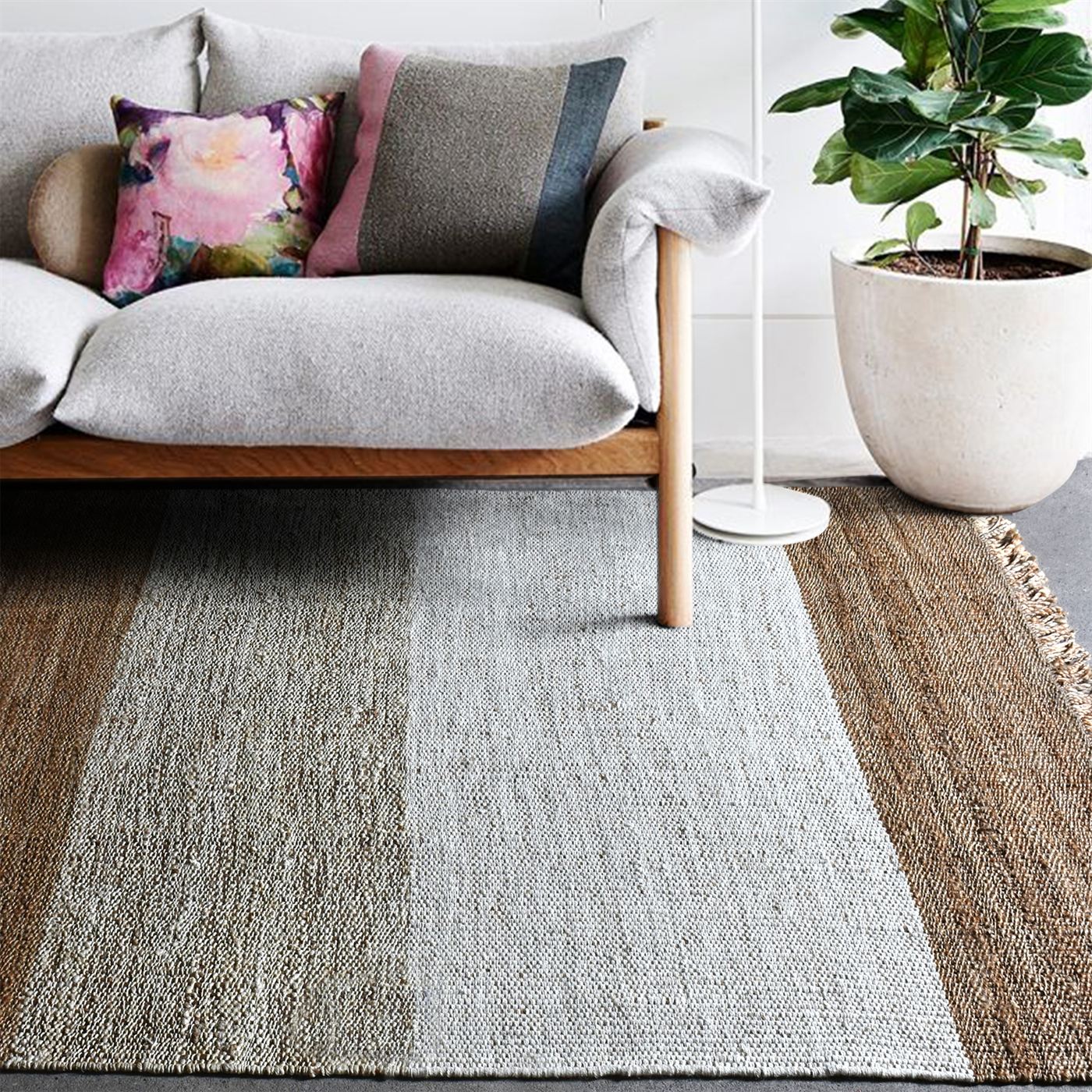 Area Rug, Bedroom Rug, Living Room Rug, Living Area Rug, Indian Rug, Office Carpet, Office Rug, Shop Rug Online, Hemp,  Wool, Natural, Natural White, Jaquard Durry, Flat Weave, Intricate