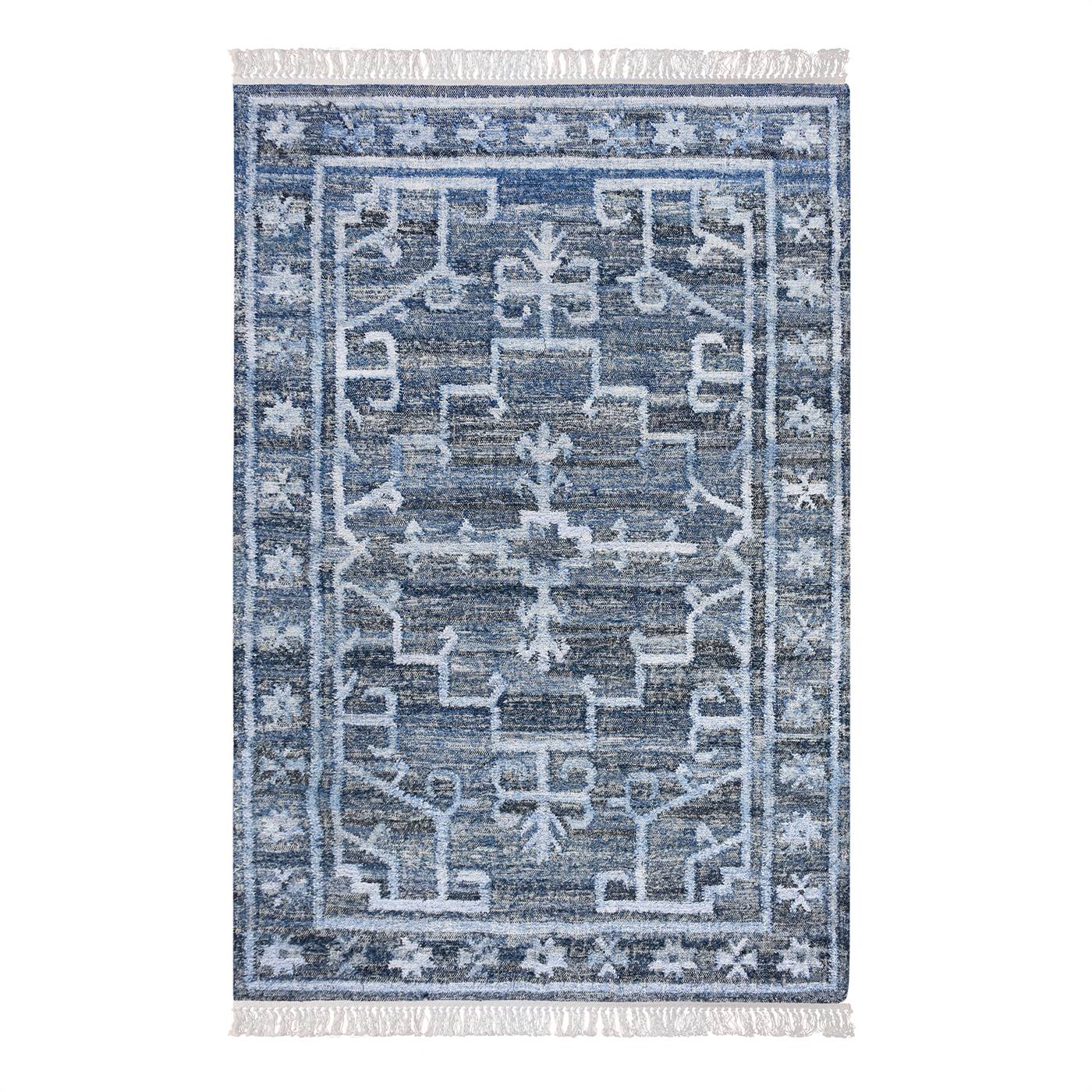 Area Rug, Bedroom Rug, Living Room Rug, Living Area Rug, Indian Rug, Office Carpet, Office Rug, Shop Rug Online, Blue, Denim, Punja Kelim , Punja, Flat Weave, Geometric 