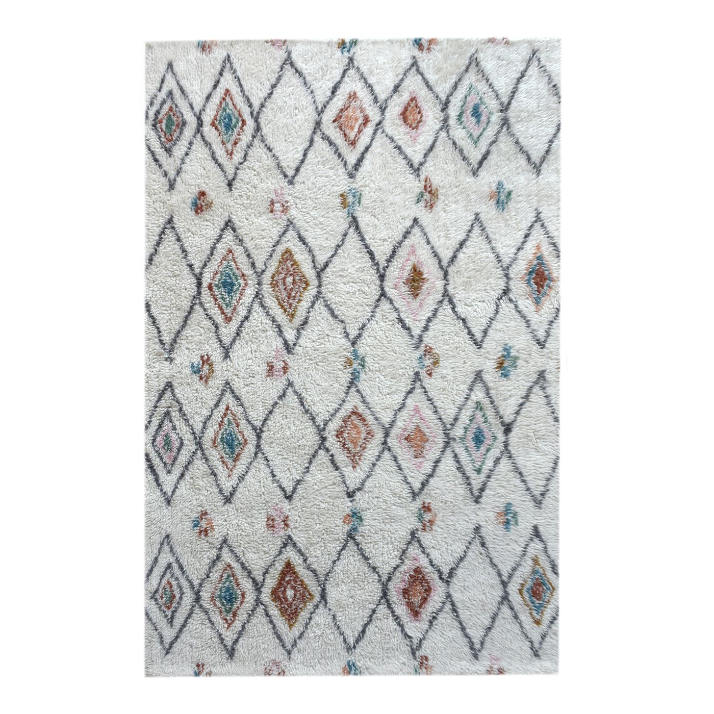 Area Rug, Bedroom Rug, Living Room Rug, Living Area Rug, Indian Rug, Office Carpet, Office Rug, Shop Rug Online, Nz Wool, Natural White, Multi, Bm Fn, All Cut, Geometrical