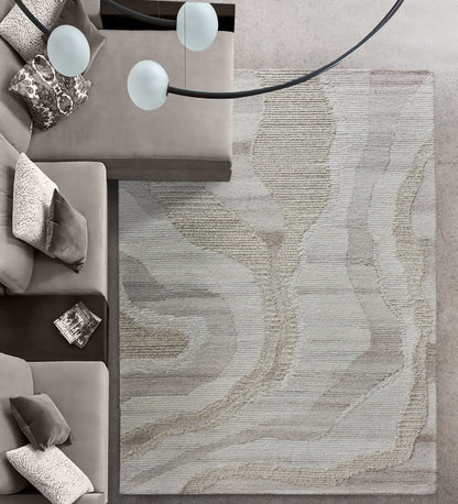 MELIBEE RUG - IVORY/BEIGE - WOOL