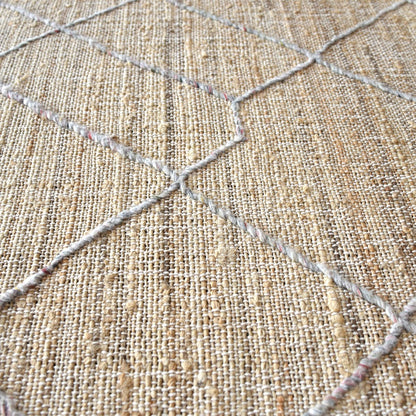 Area Rug, Bedroom Rug, Living Room Rug, Living Area Rug, Indian Rug, Office Carpet, Office Rug, Shop Rug Online, Hemp, Wool, Natural, Punja, Flat Weave, Geometrical