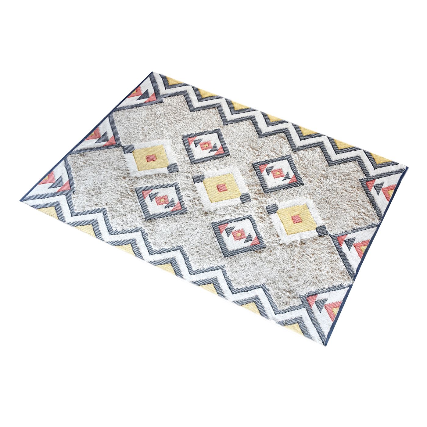 Area Rug, Bedroom Rug, Living Room Rug, Living Area Rug, Indian Rug, Office Carpet, Office Rug, Shop Rug Online, Cotton, Natural White, Charcoal, Brick, , Geometrical