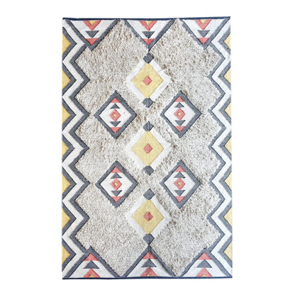 Area Rug, Bedroom Rug, Living Room Rug, Living Area Rug, Indian Rug, Office Carpet, Office Rug, Shop Rug Online, Cotton, Natural White, Charcoal, Brick, , Geometrical