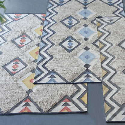 Area Rug, Bedroom Rug, Living Room Rug, Living Area Rug, Indian Rug, Office Carpet, Office Rug, Shop Rug Online, Cotton, Geometrical
