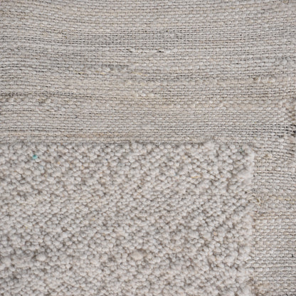 MILUTIN RUG - IVORY - HANDWOVEN - JUTE/WOOL