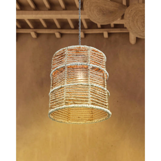 MIRANTE LAMP - NATURAL/IVORY - HAND MADE - JUTE