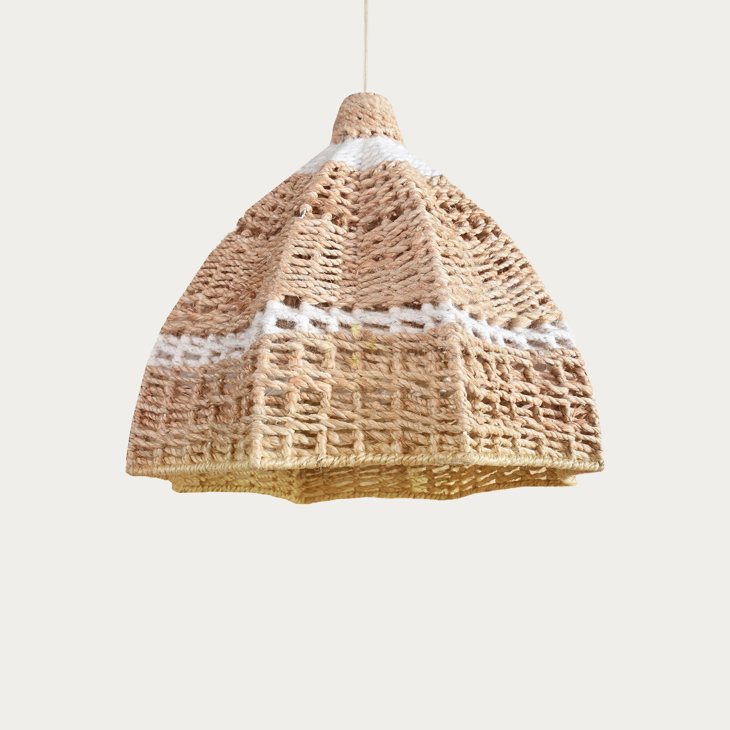 MOLDUXI LAMP - NATURAL/IVORY - HAND MADE - WOOL/JUTE