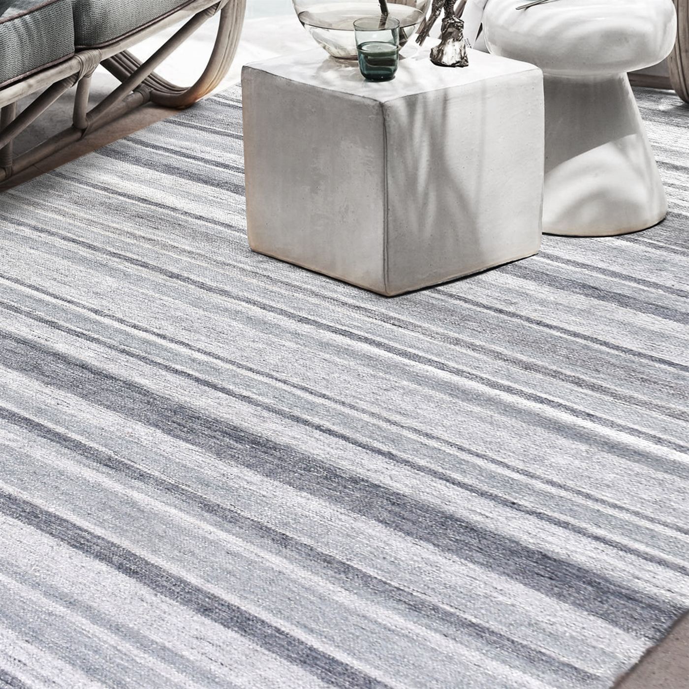 Area Rug, Bedroom Rug, Living Room Rug, Living Area Rug, Indian Rug, Office Carpet, Office Rug, Shop Rug Online, Pet, Silver, Grey, Punja, Flat Weave, strips