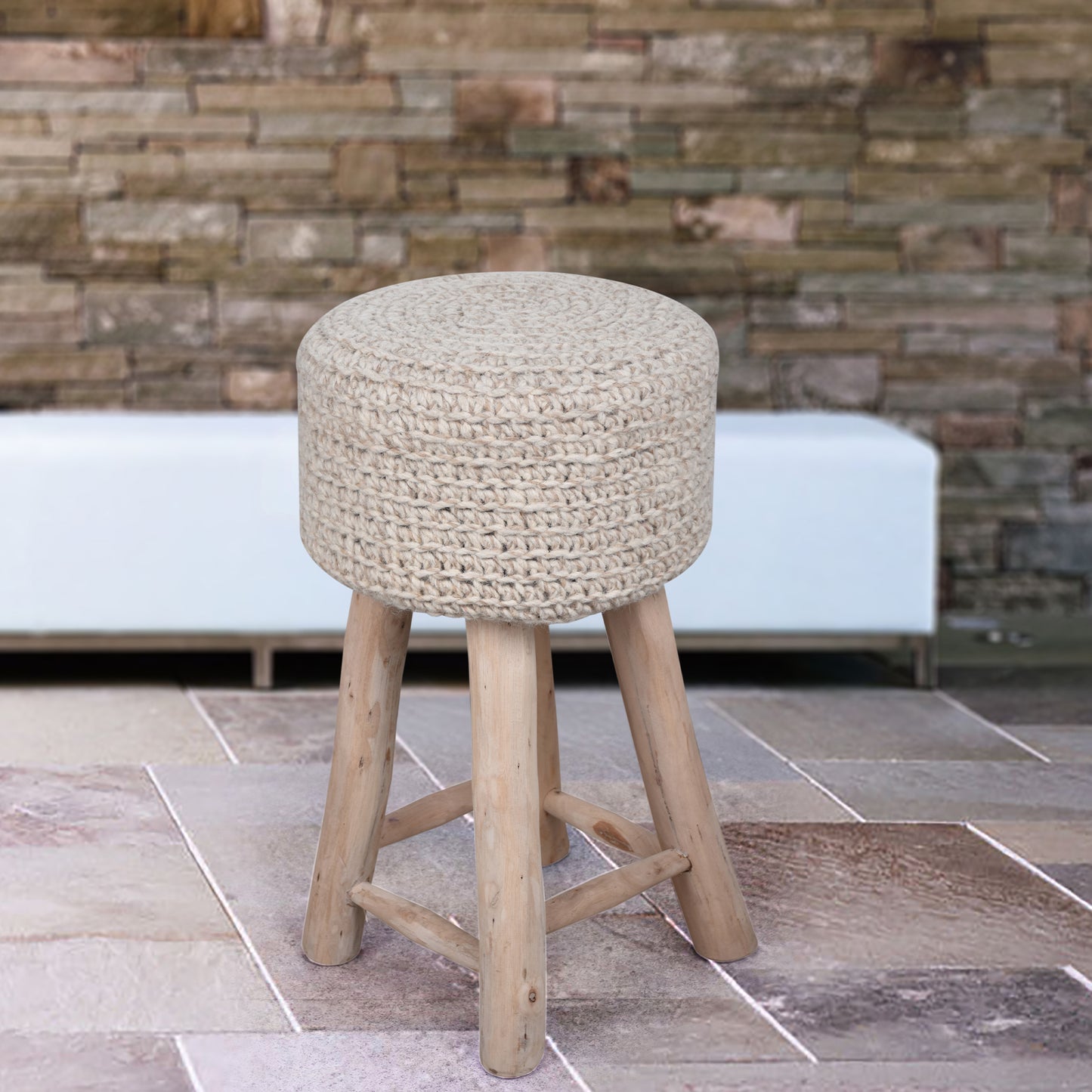 MONTANA BAR STOOL - WOOL