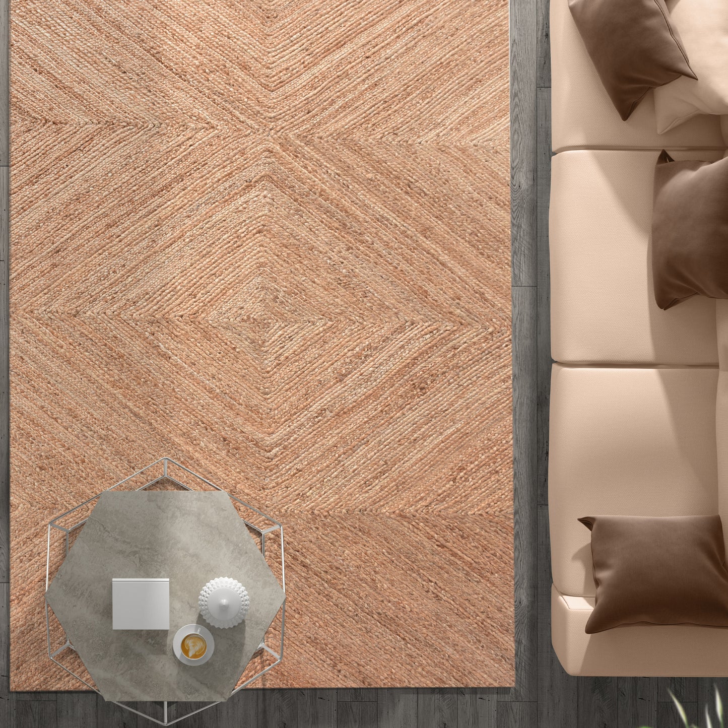 MORRITO RUG - NATURAL - HANDMADE - JUTE