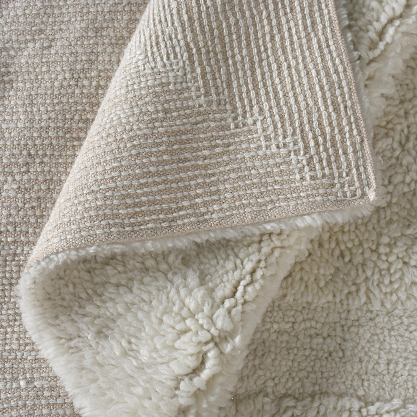 MOSSBACK RUG - NZ WOOL - TABLE TUFTED - IVORY