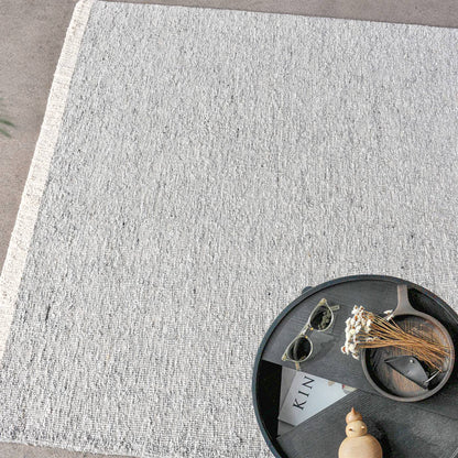 Area Rug, Bedroom Rug, Living Room Rug, Living Area Rug, Indian Rug, Office Carpet, Office Rug, Shop Rug Online, Silver, Natural White, Wool Viscose Blend, Hand Woven, Handwoven, All Loop, Texture 