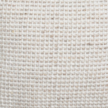 Nautilus Cushion, 45x45 cm, Natural White, Beige, Wool, Hand Woven, Handwoven, Flat Weave