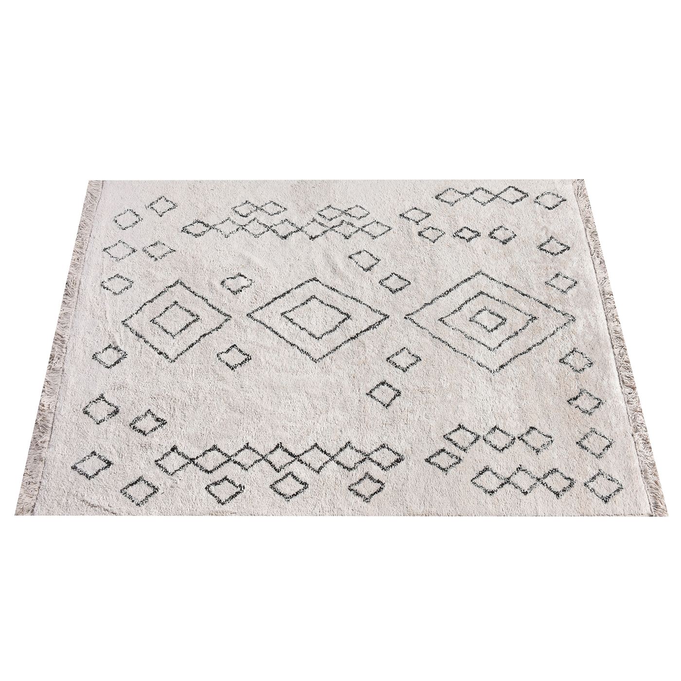 Area Rug, Bedroom Rug, Living Room Rug, Living Area Rug, Indian Rug, Office Carpet, Office Rug, Shop Rug Online, Cotton, Natural White, Brown, Bm Sn, All Cut, Diamond