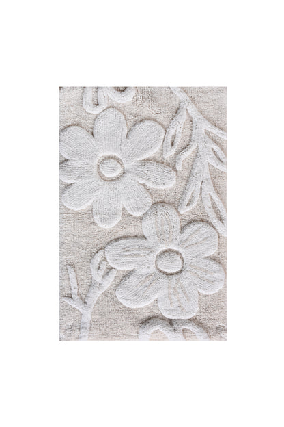 NILLAIG BATH RUG - NATURAL/BEIGE - COTTON - TABLE TUFTED