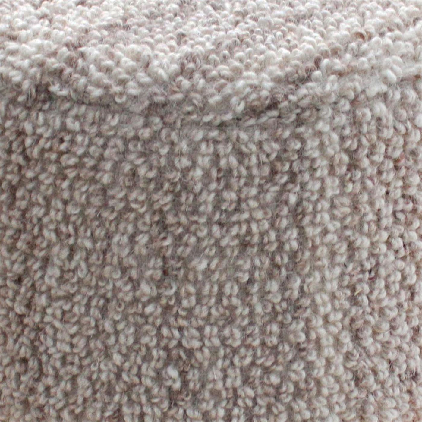 Nizam Stool, Wool, Beige, Hand woven, All Loop 