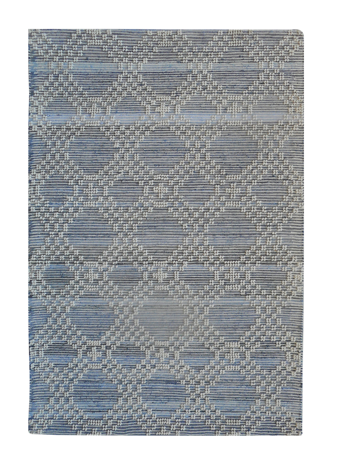 NASHVILLE RUG - BLUE/NATURAL WHITE - WOOL/DENIM