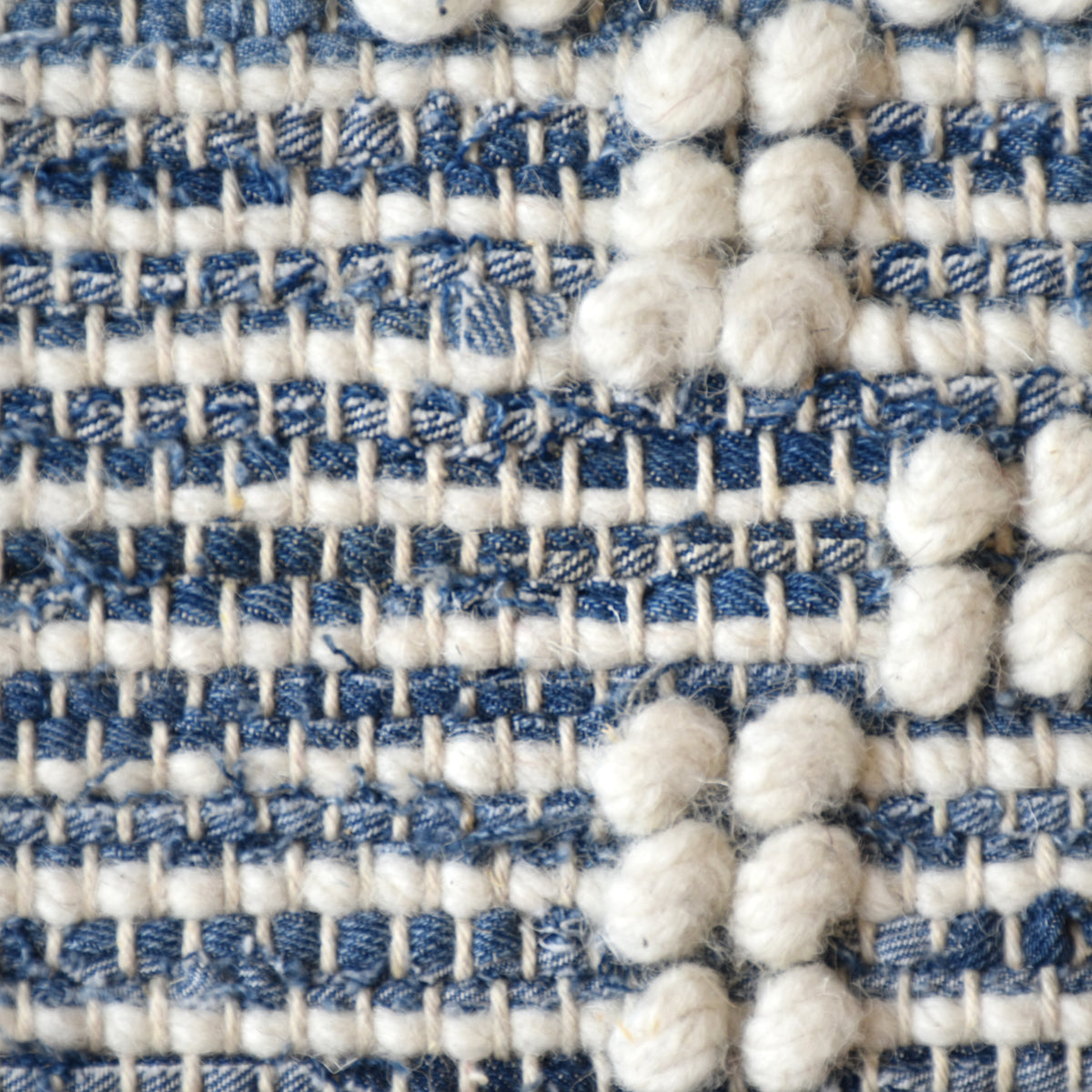 NASHVILLE RUG - BLUE/NATURAL WHITE - WOOL/DENIM