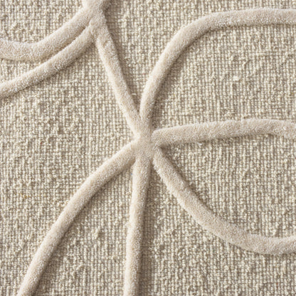 OAKERON RUG - IVORY - HAND TUFTED - WOOL