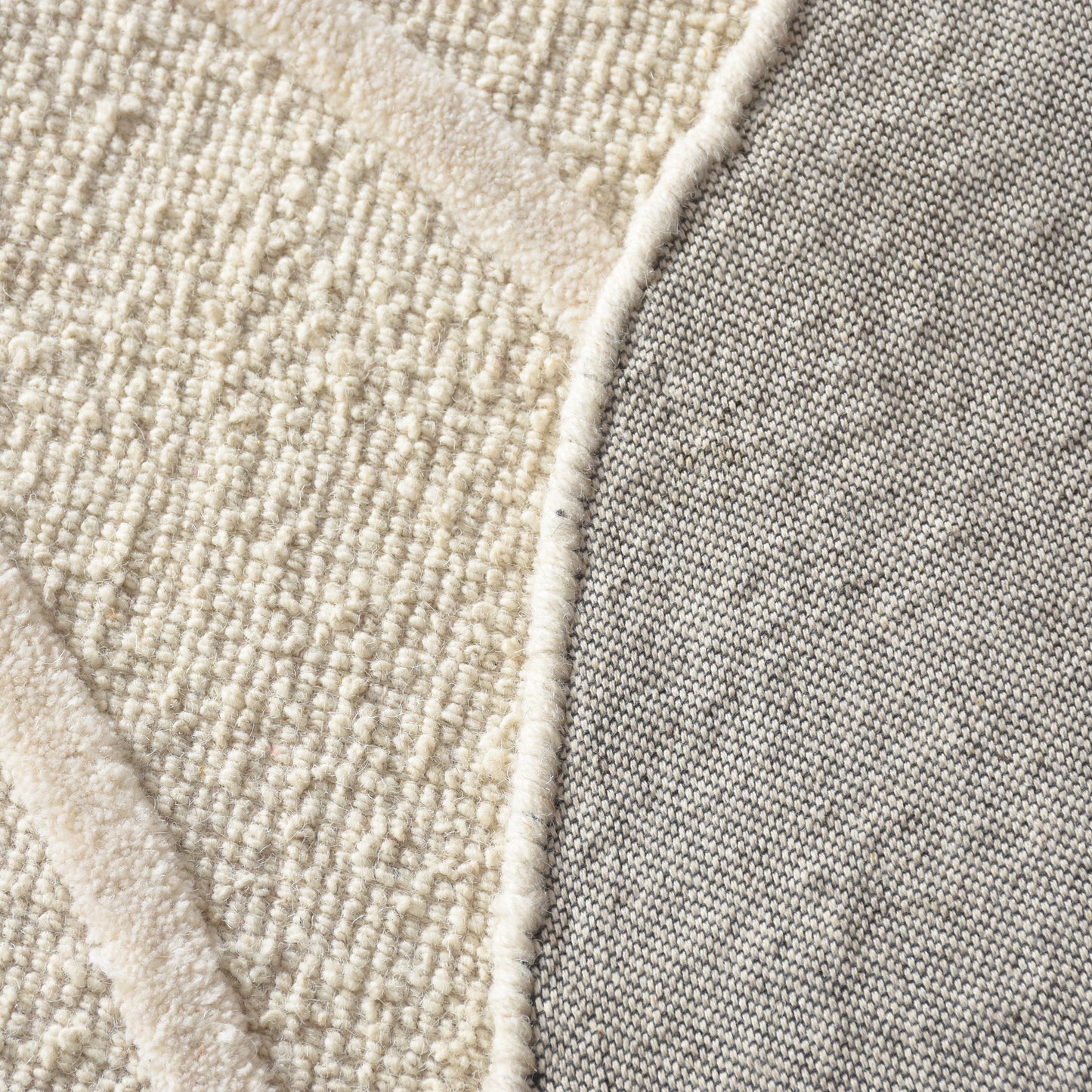OAKERON RUG - IVORY - HAND TUFTED - WOOL