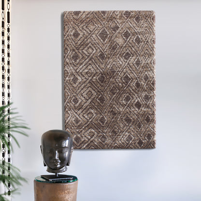 OAKGLEN WALL ART - COTTON CHENILLE- MDF STRUCTURE