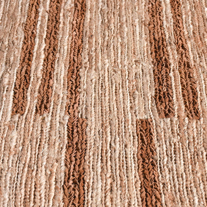 Area Rug, Bedroom Rug, Living Room Rug, Living Area Rug, Indian Rug, Office Carpet, Office Rug, Shop Rug Online, Jute, Leather, Natural, Brown, Hand knotted, Flat Weave, geometrical