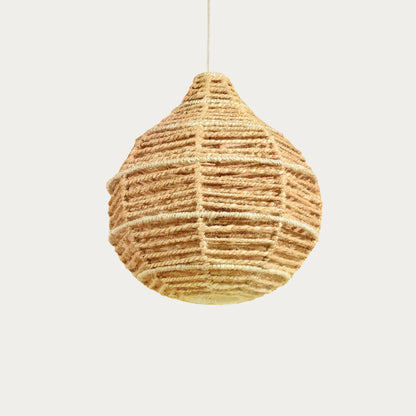OGUOLA-III LAMP - NATURAL/IVORY - HAND MADE - WOOL/JUTE