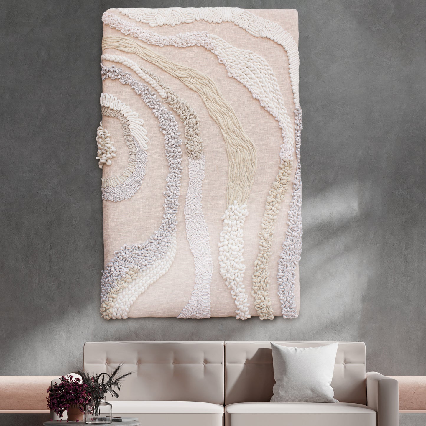 OMONO WALL ART - WOOL - MDF STRUCTURE