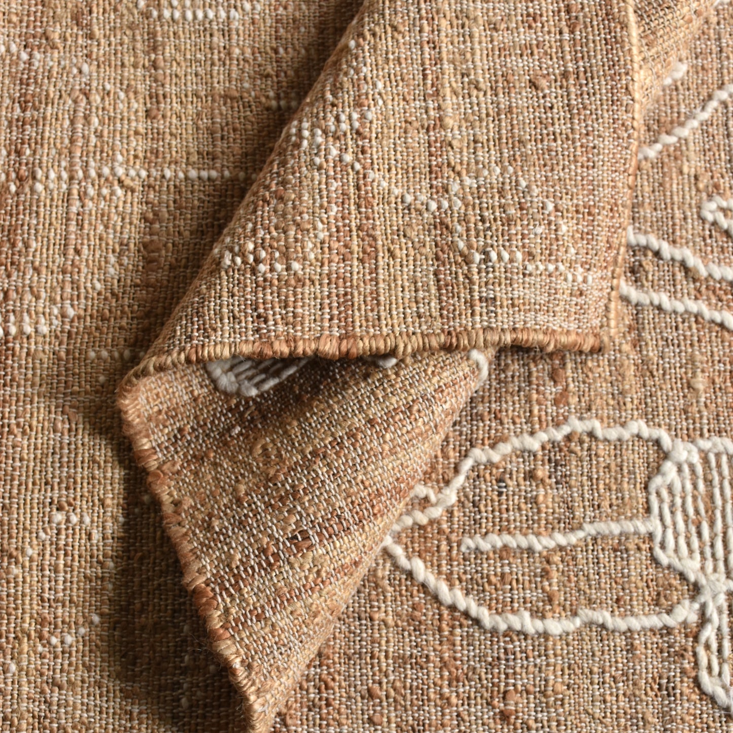 ORRELL RUG - NATURAL/IVORY- PUNJA KELIM - WOOL + JUTE