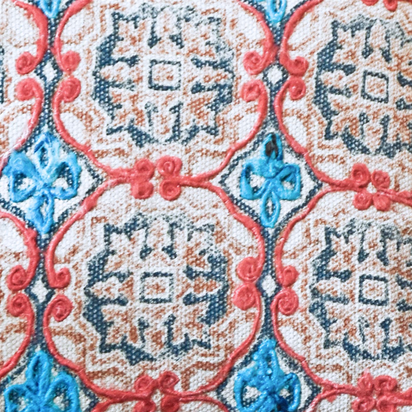 Ortiz Pillow, Cotton, Printed, Polyester, Multi, Pitloom, Flat Weave
