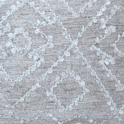 Orto Pillow, Wool, Viscose, Pet, Silver