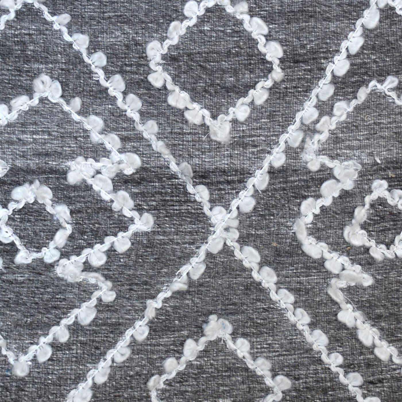 Orto Pillow, Wool, Viscose, Pet, Grey