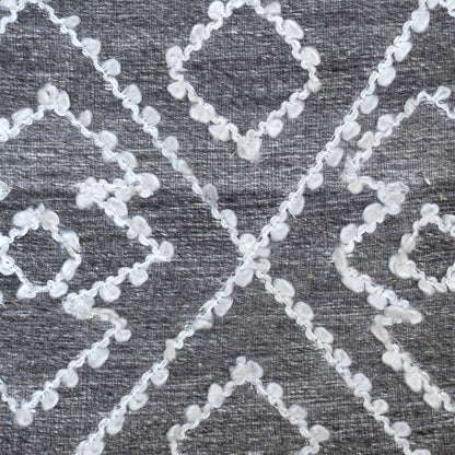 Orto Pillow, Wool, Viscose, Pet, Grey