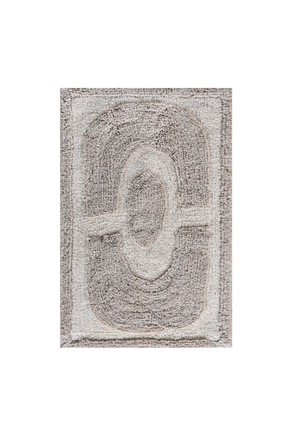 OSIRIS BATH RUG - NATURAL/GREY - COTTON - TABLE TUFTED