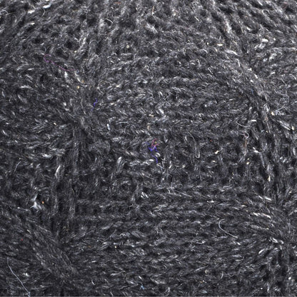 Oslo Round Pouf, Wool, Charcoal, Hm Knitted, Flat Weave 