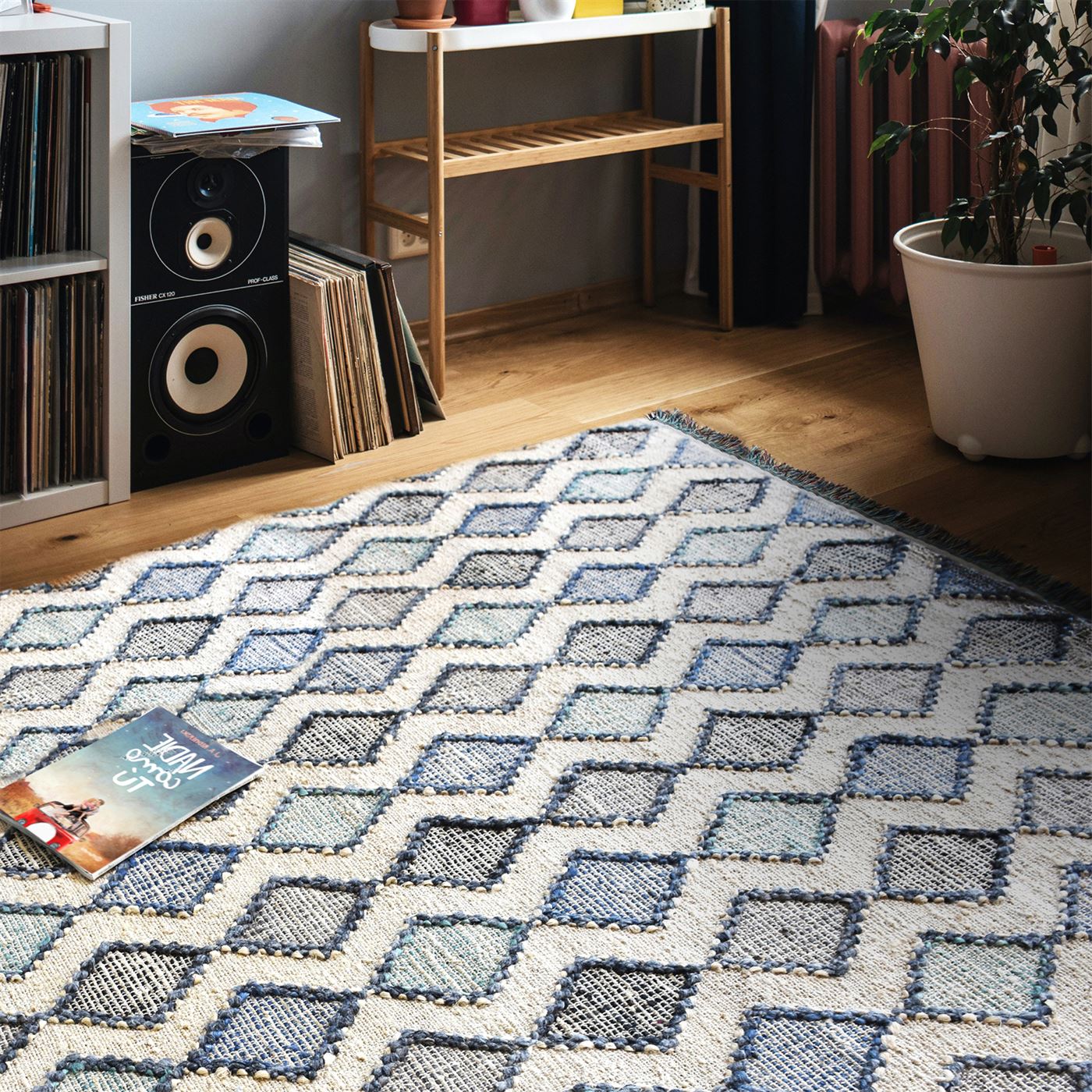 Area Rug, Bedroom Rug, Living Room Rug, Living Area Rug, Indian Rug, Office Carpet, Office Rug, Shop Rug Online, Hemp,  Pet, Beige, Grey, Blue, , Geometrical