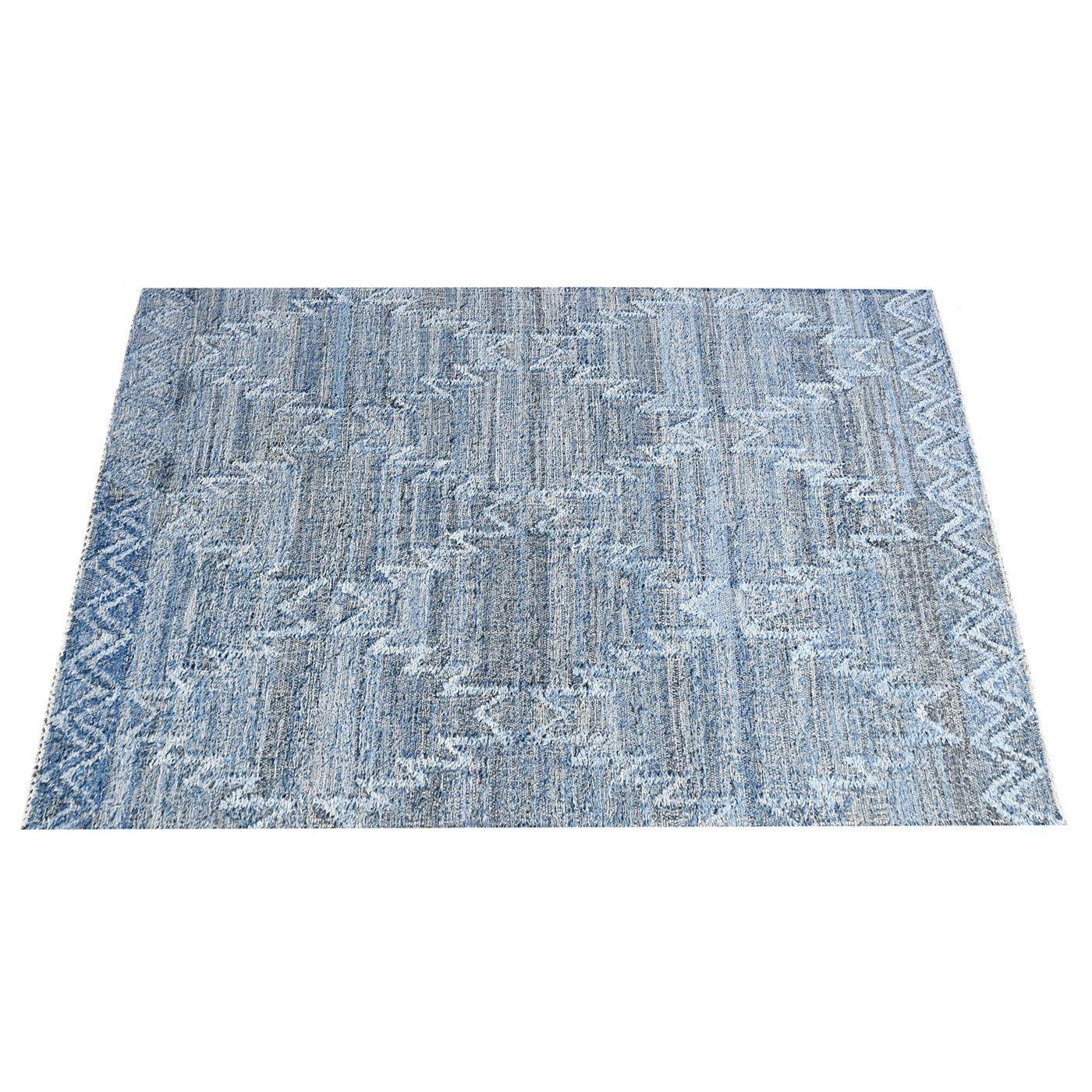 Area Rug, Bedroom Rug, Living Room Rug, Living Area Rug, Indian Rug, Office Carpet, Office Rug, Shop Rug Online, Denim, Blue, Punja, Flat Weave, Geometrical