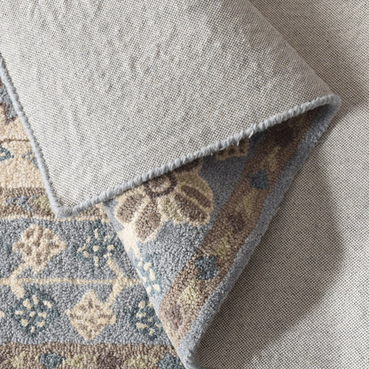PALERMOSA RUG - IVORY/BLUE - HAND TUFTED - WOOL