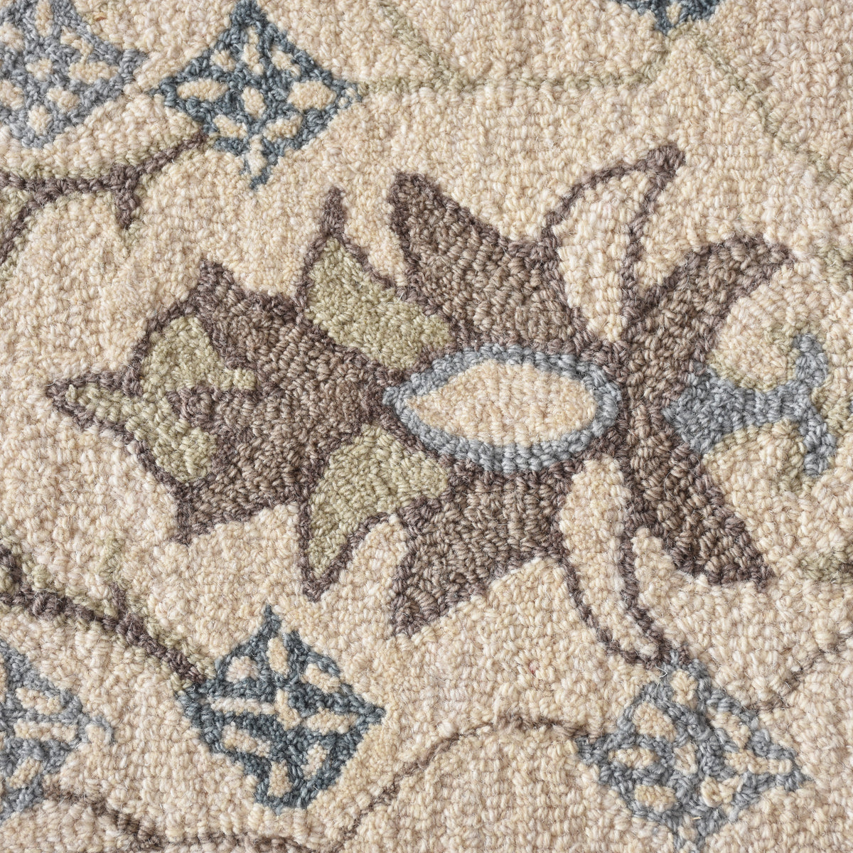 PALERMOSA RUG - IVORY/BLUE - HAND TUFTED - WOOL