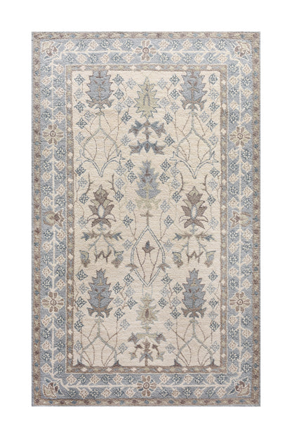 PALERMOSA RUG - IVORY/BLUE - HAND TUFTED - WOOL