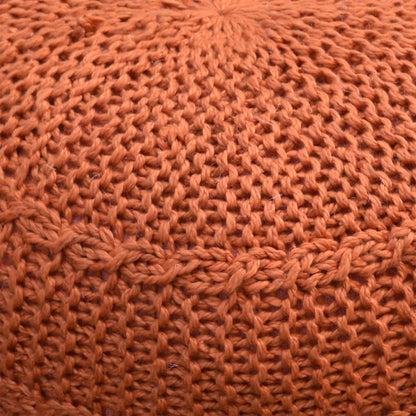 Palmas Pouf, Pet, Orange, Hm Knitted, Flat Weave 
