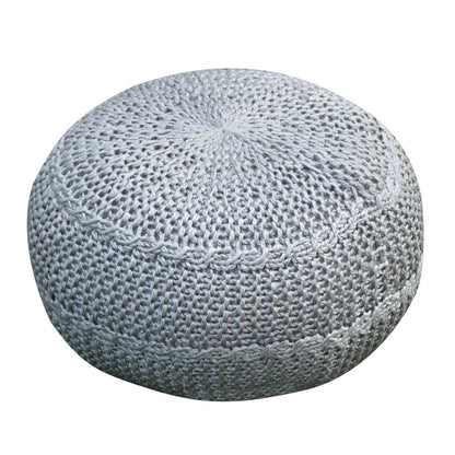 Palmas Pouf, Pet, Grey, Hm Knitted, Flat Weave 