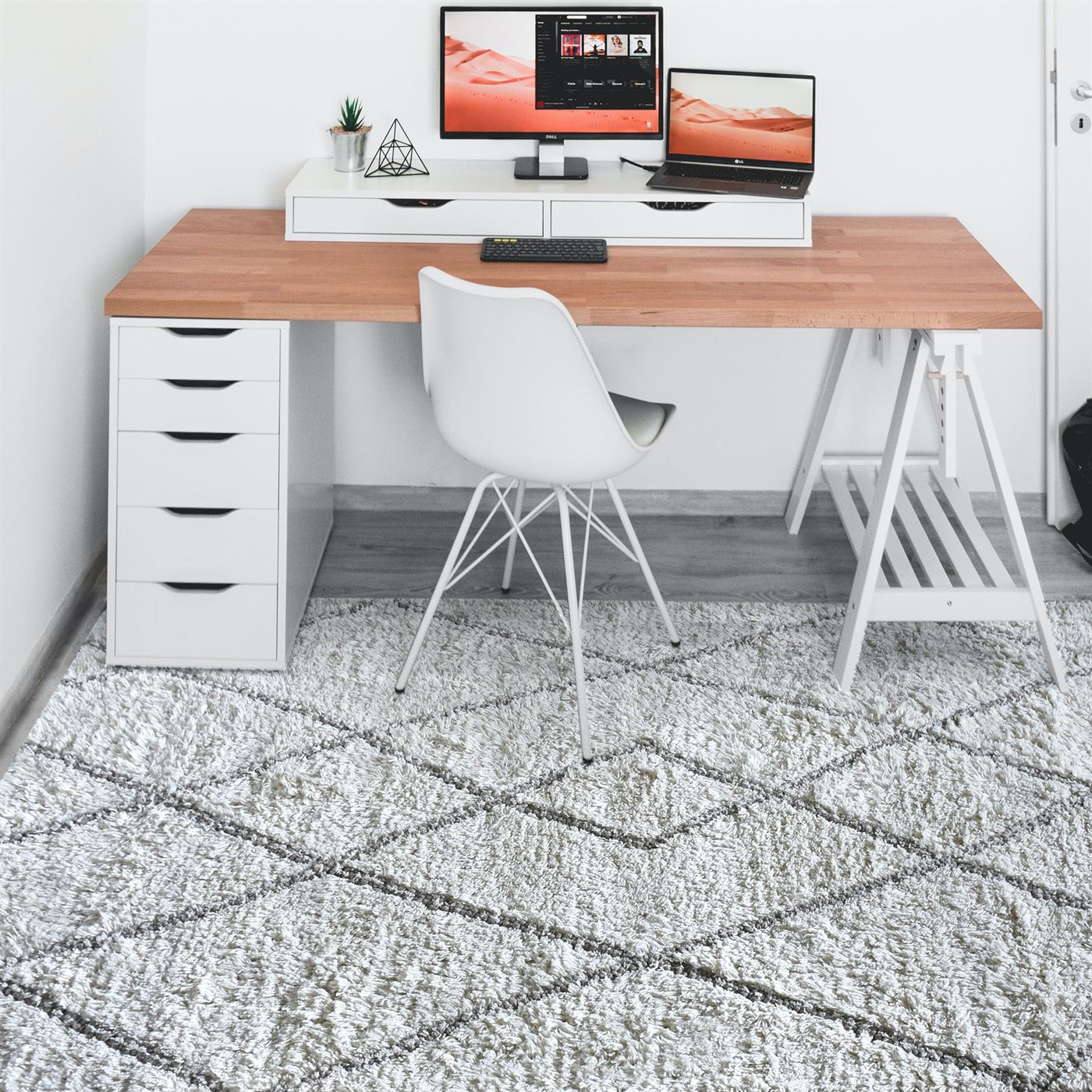 Area Rug, Bedroom Rug, Living Room Rug, Living Area Rug, Indian Rug, Office Carpet, Office Rug, Shop Rug Online, Wool, Natural White, Beige, Pitloom, Cut And Loop, Geometrical